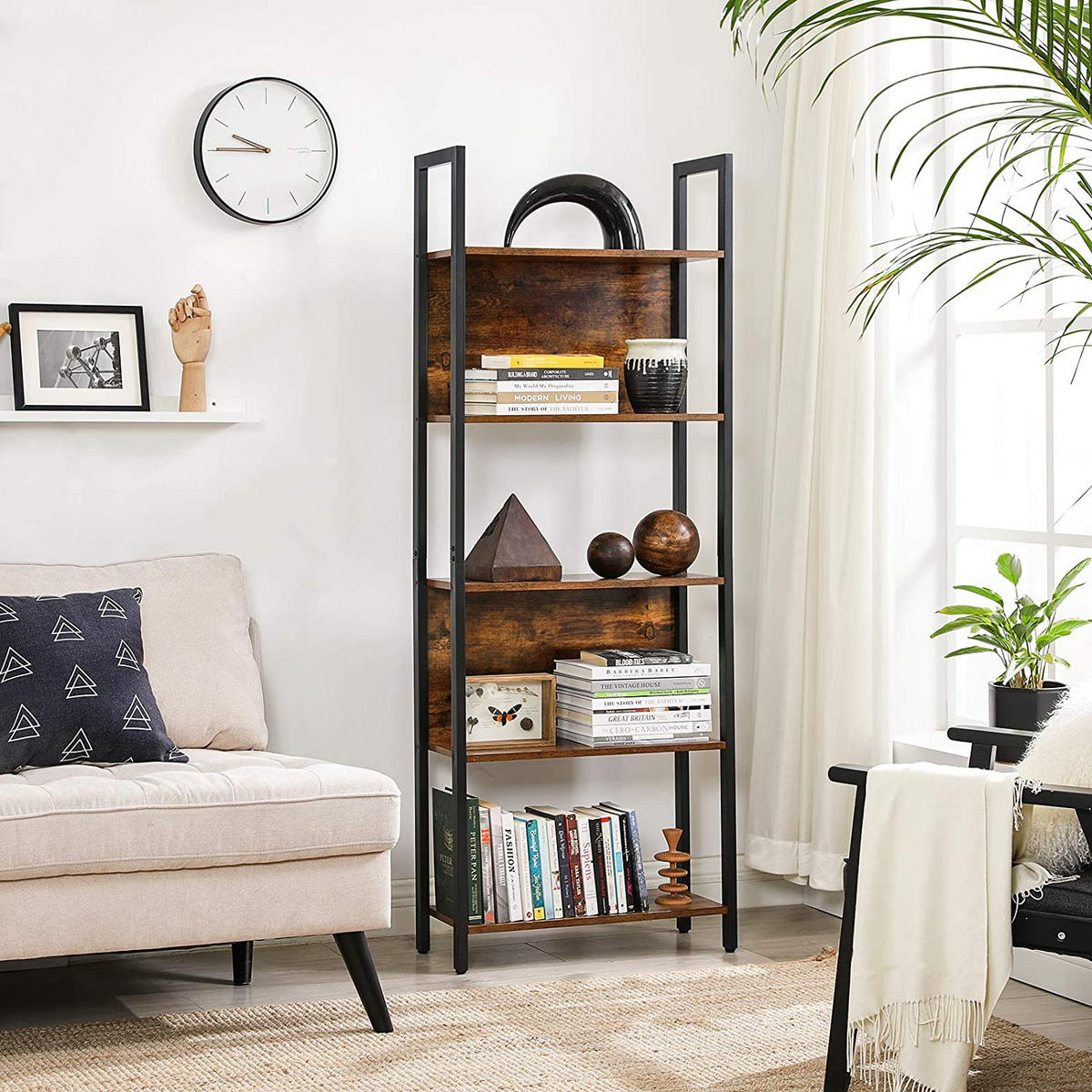 BÜCHERREGAL STANDREGAL - Braun, Holzwerkstoff (24/165/62cm) - Hansiro
