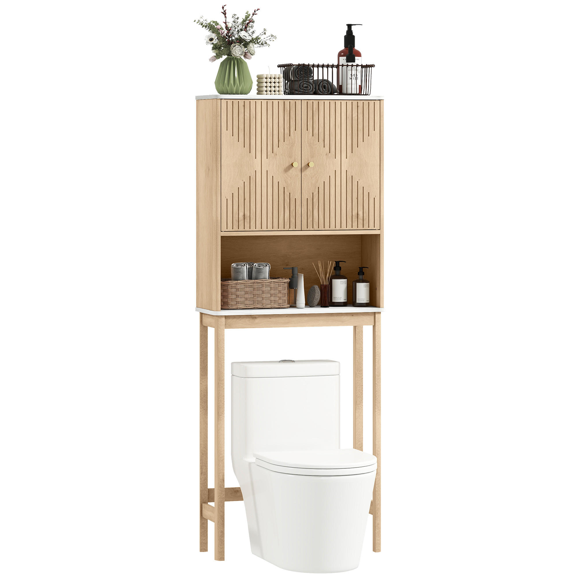 HÄNGESCHRANK Eiche 1 Stück - Beige, Kunststoff (66/168/25cm) - GiPP
