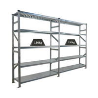 FACHBODENREGAL Proximo 200x300x50cm 5 Ebenen Fachlast 130 kg Beidseitig nutzbar Verzinkt - Silberfarben, Metall (300/200/50cm) - PROREGAL