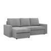 ECKSOFA Neo mit gerader Armlehnen hellgrau - Hellgrau, Textil (231/140cm) - SIMKAM Furniture