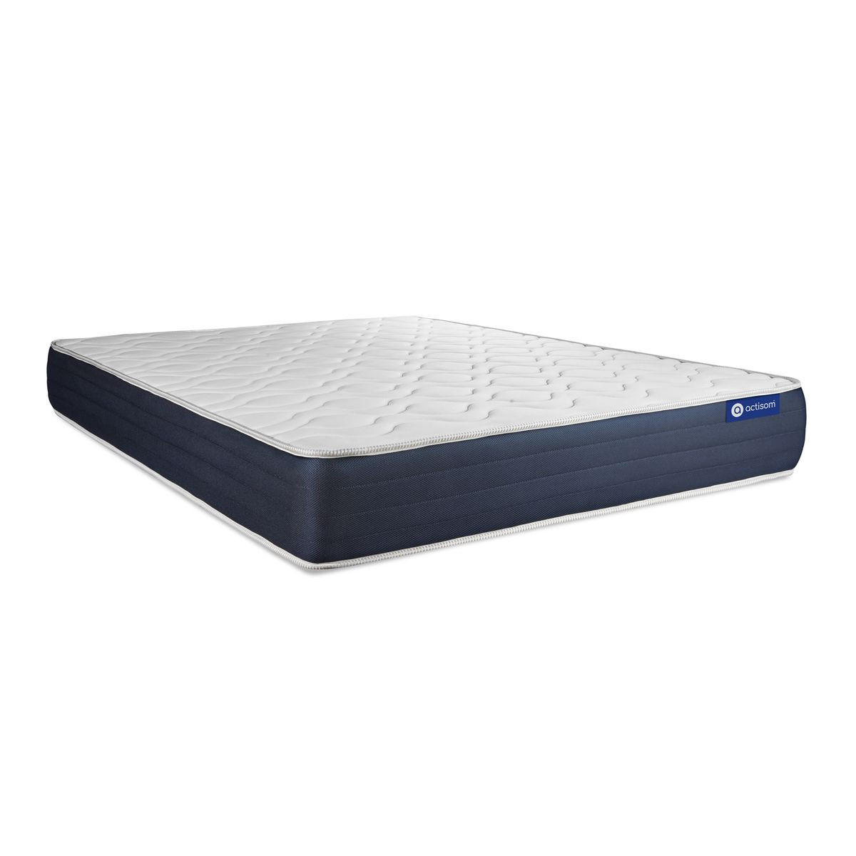 BETT Actimemo sleep Memory-Schaum 180 x 220 cm h1 - Kit Bettgestell Grau - Beige/Grau, Karton/Holz (180/220cm) - ACTISOM