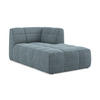 SOFAELEMENT Rechts Bouclé Stoff Blau - Blaugrau/Schwarz, Holzwerkstoff/Kunststoff (101/77/175cm) - Makamii