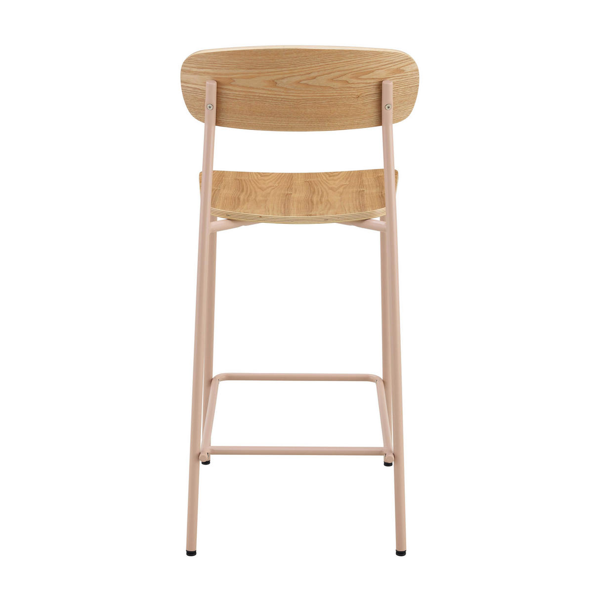 BARSTUHL 2-tlg., Rosa - Pink, Metall (42/96/50cm) - Oviala