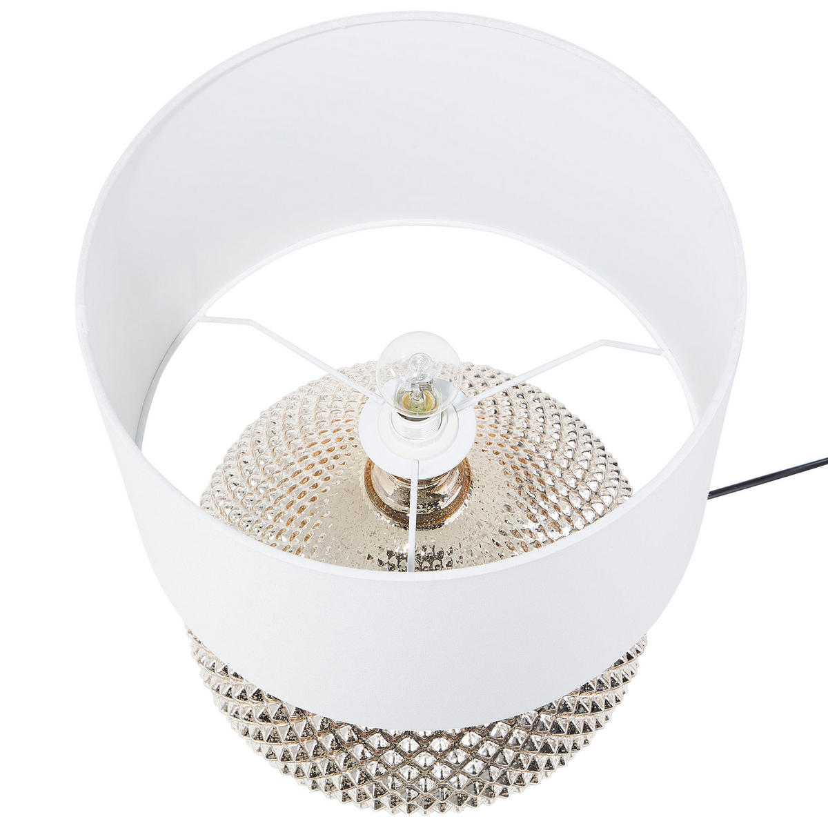 TISCHLAMPE Madon 32/32/45 cm - Goldfarben, Glas (32/32/45cm) - Beliani