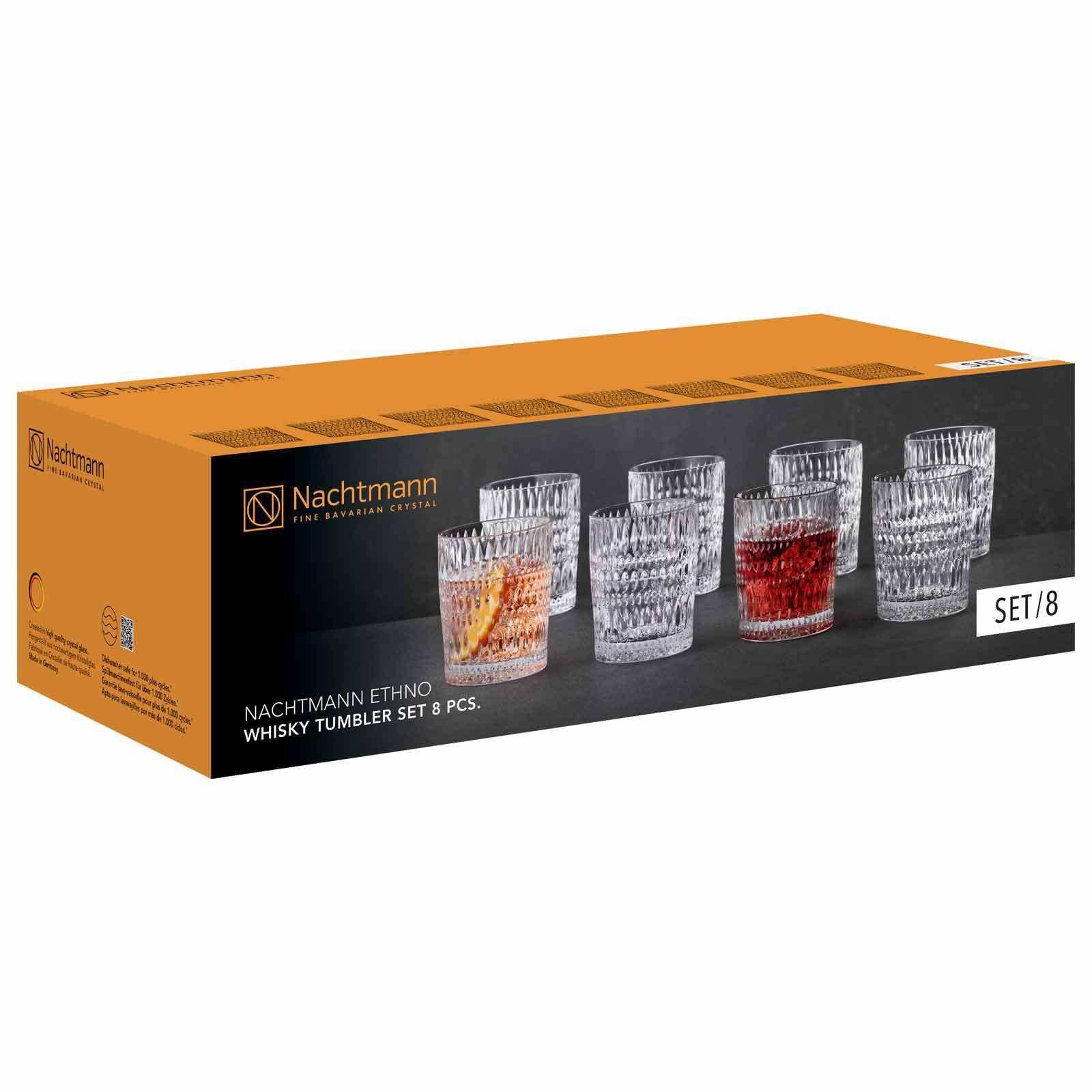 BECHER Ethno transparent 304 ml 8er Set - Transparent, Glas (0.304L) - Nachtmann