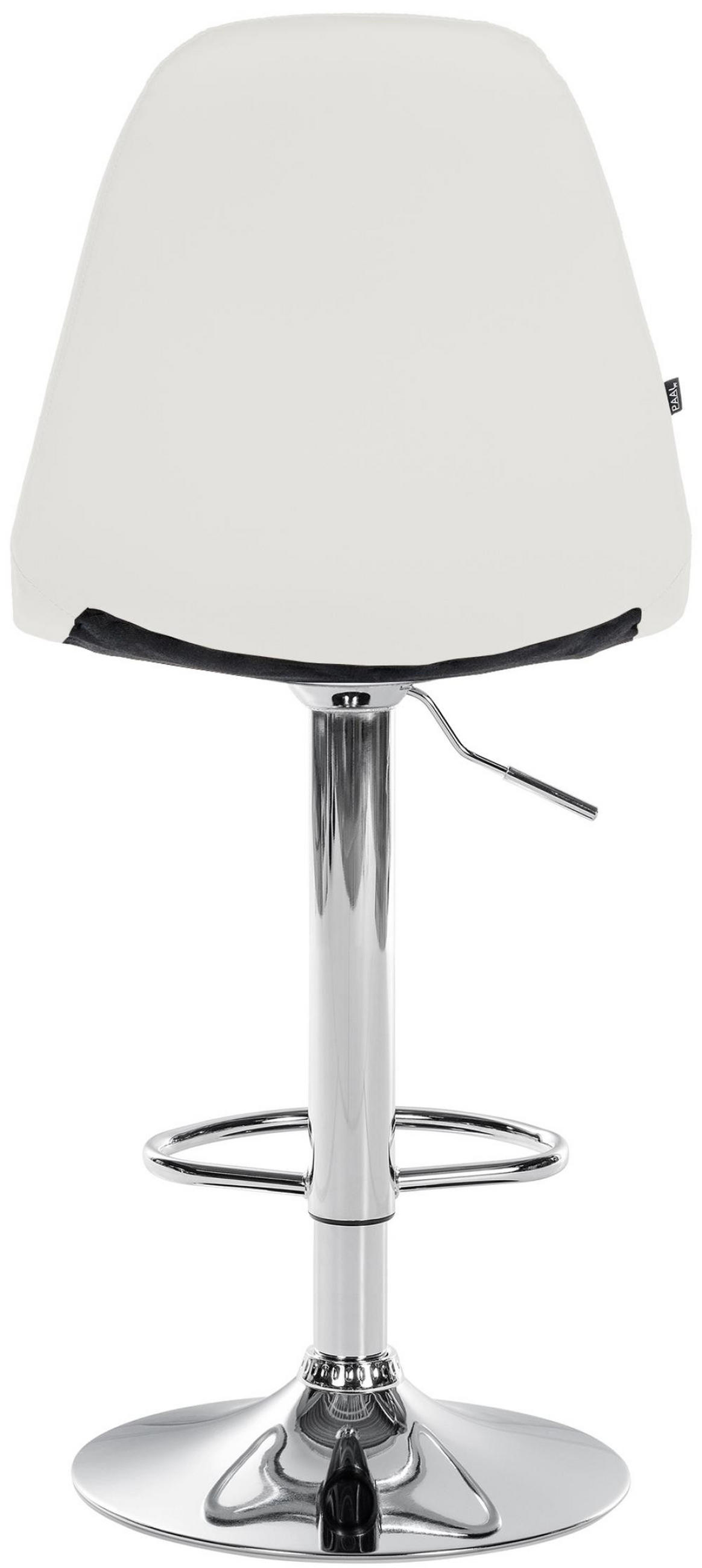 BARHOCKER Metall weiß - Weiß, Textil/Metall (47/58/56cm) - CLP