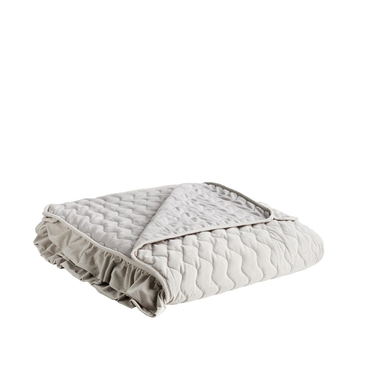 TAGESDECKE Marita - Grau, Textil (200/220cm) - home&you