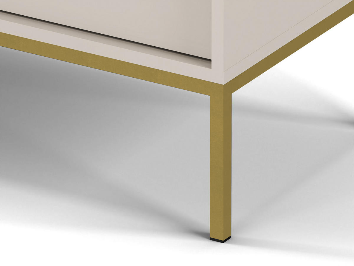 KOMMODE, sandbeige, 154 x 83 x 39 cm - Beige, Holzwerkstoff (154/83/39cm) - 3XE LIVING