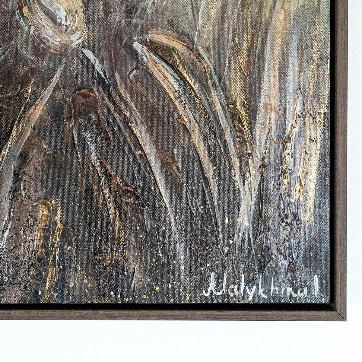GEMÄLDE Gänseblümchen Schattenfugenrahmen Grau 200x100 cm - Grau, Holz (200/100cm) - YS-art gallery