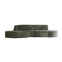 SOFA Dario Grün aus Stoff - Grün, Textil (365/75/115cm) - Tikamoon