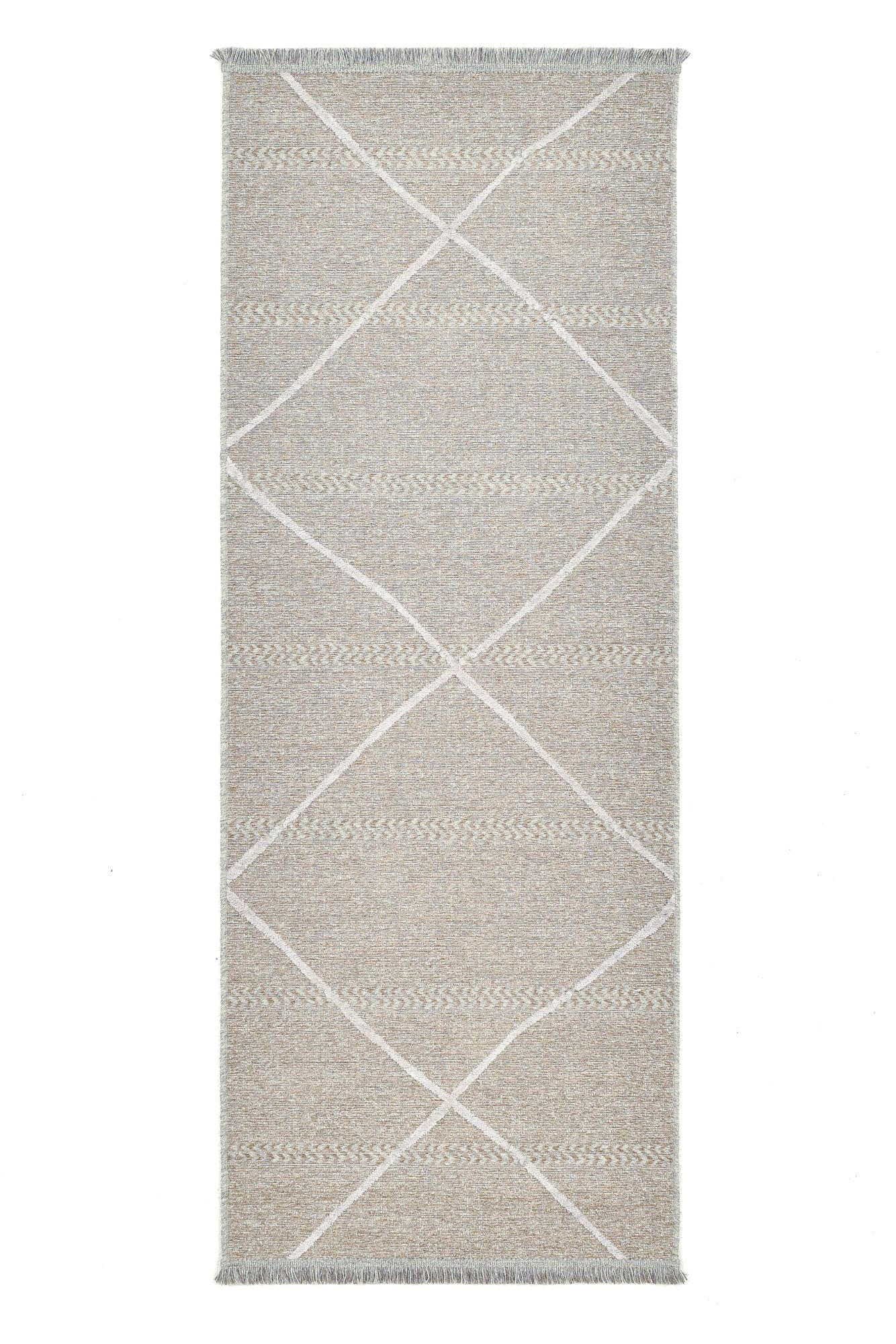 Sansibar Sylt Flachwebteppich Beige 80x200 cm