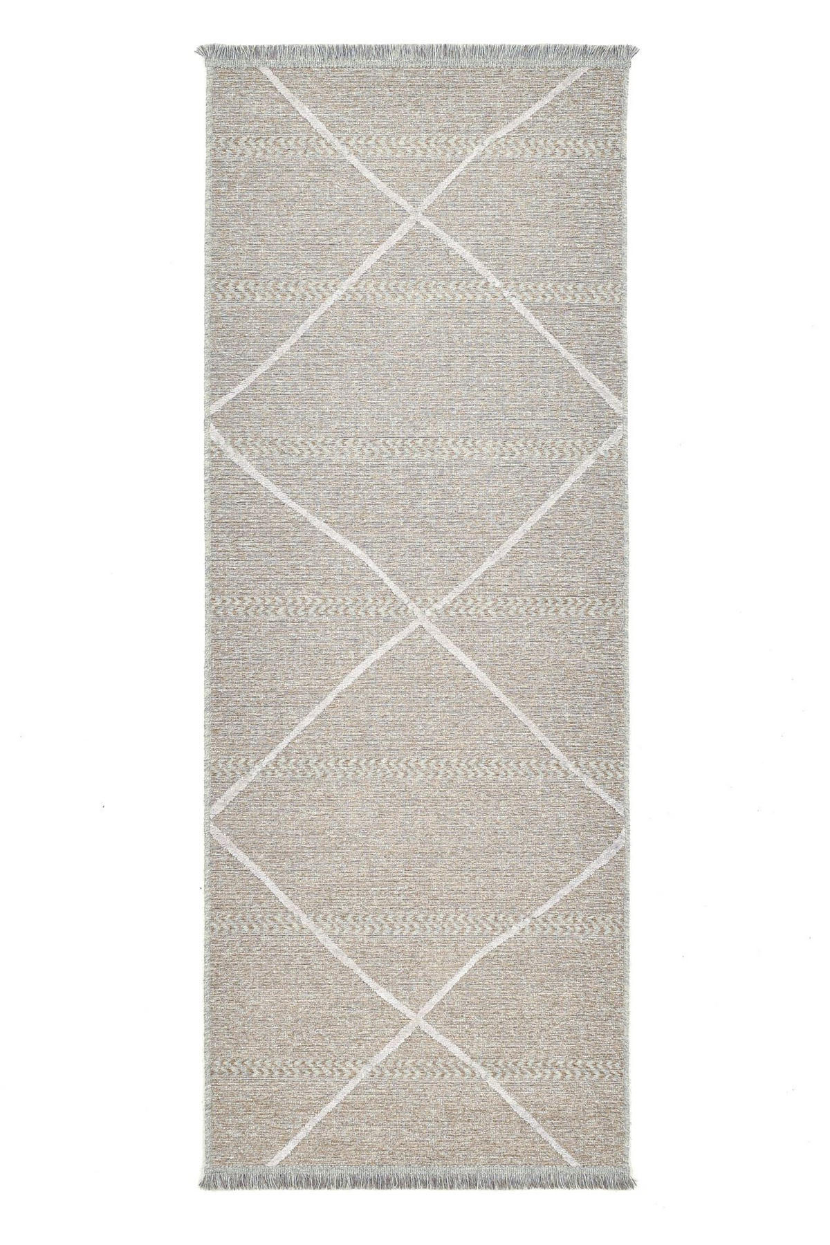 FLACHWEBTEPPICH Braderup 80x200 cm - Beige, Textil (80/200cm) - Sansibar SYLT