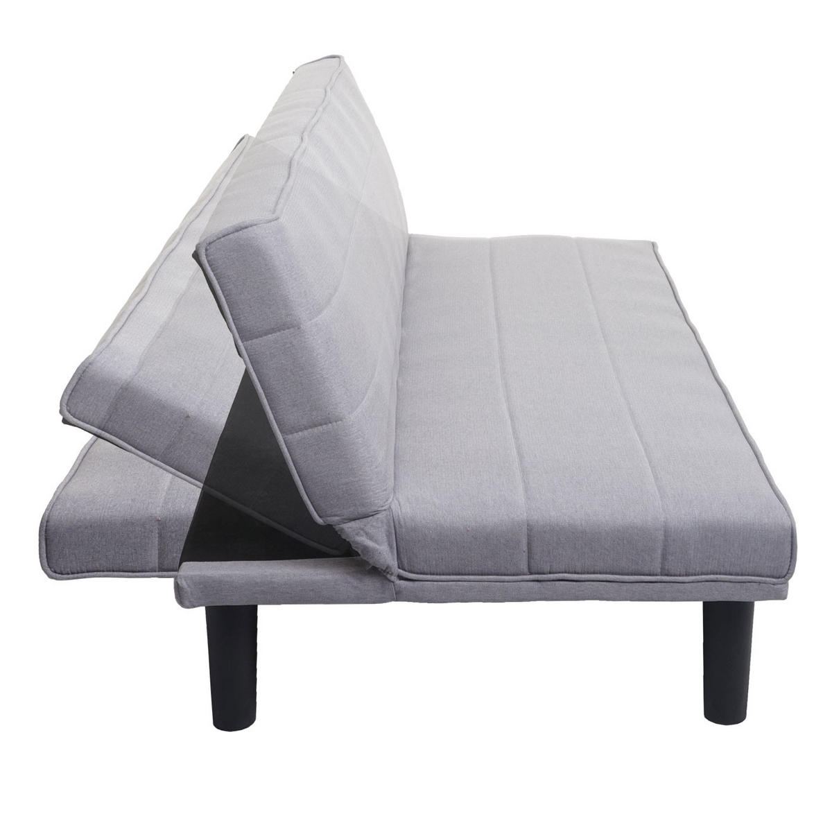 SCHLAFSOFA Grau - Grau, Textil (165/72/78cm) - MCW
