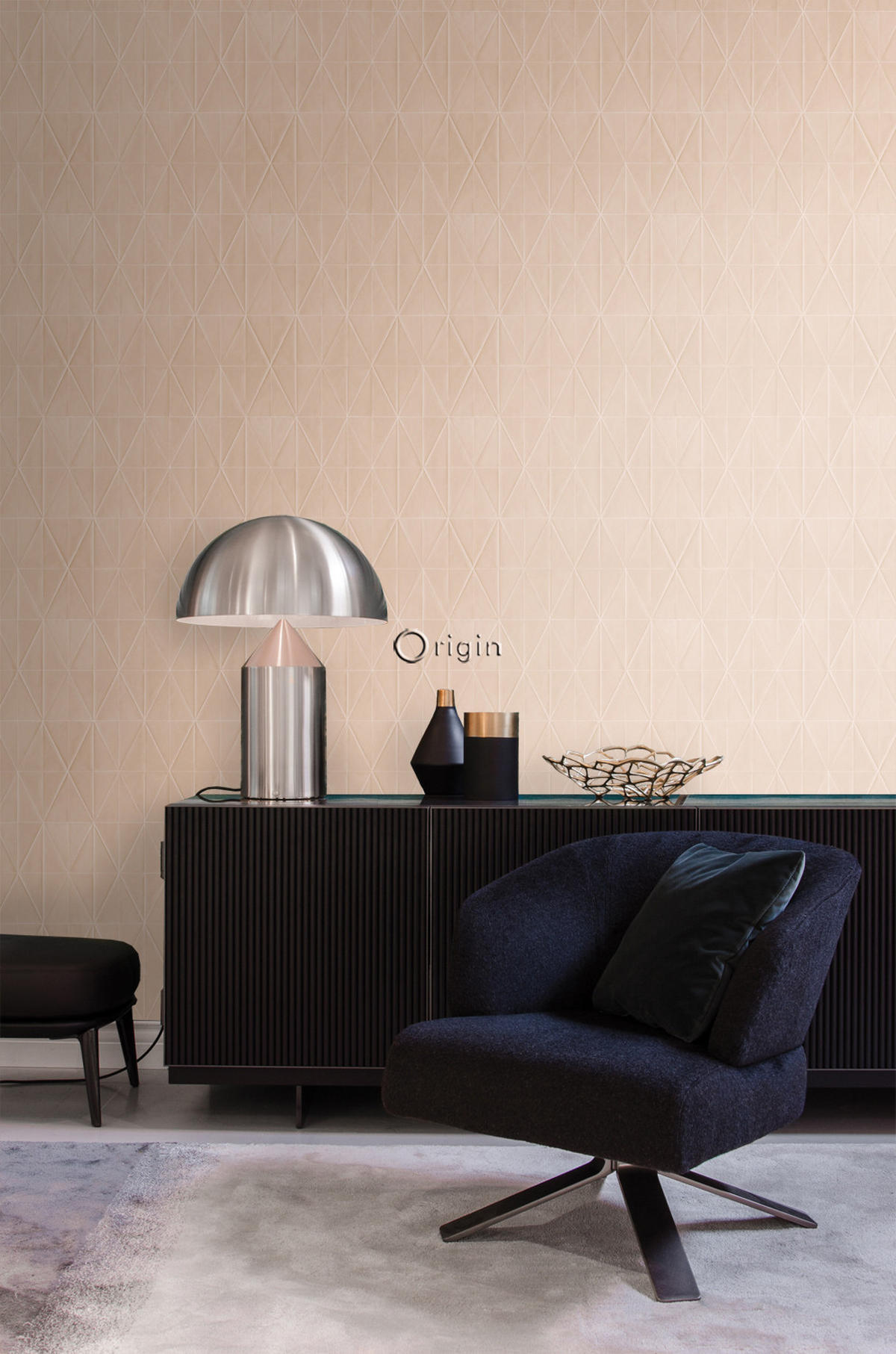 TAPETE grafische Form 53 cm x 10.05 m - Gelb, Papier (53/1000cm) - Origin Wallcoverings