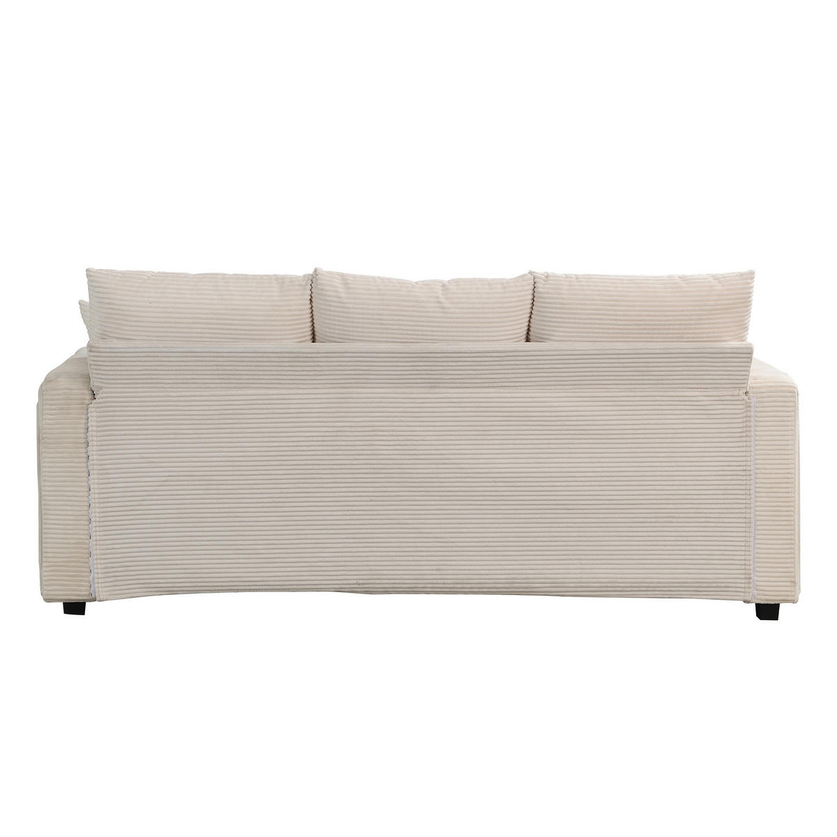 ECKSOFA 184/84,5/85,5 cm Beige - Beige, Textil (84.5/184cm)