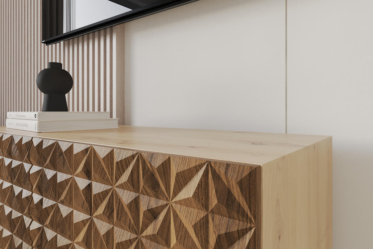 LOWBOARD VIRA-W 100x40x41 cm - Artisan / Katania - Eiche Wotan, Holzwerkstoff (100/40/41cm) - ALTDECOR