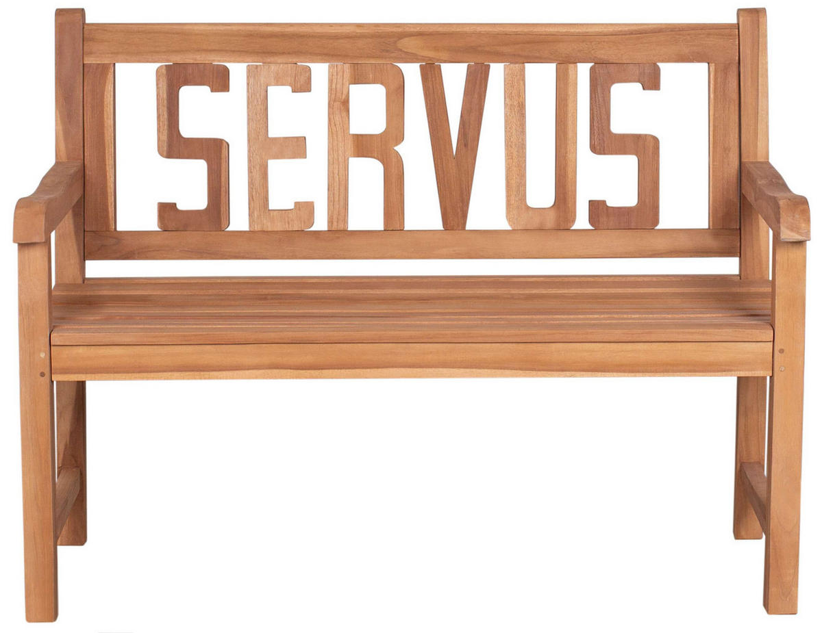 GARTENBANK Servus - Naturfarben, Holz (120/94/60cm) - Mr. Deko