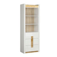 BÜCHERREGAL Helios Weiß und Holz - Weiß, Holzwerkstoff (72/202/42cm) - Petits-meubles