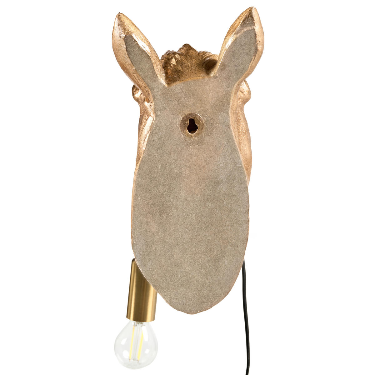 WANDLAMPE Gold Philippe - Messingfarben/Goldfarben, Kunststoff (21/13/26cm) - Beliani
