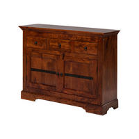 KOMMODE Akazie 120x40x90 nougat lackiert OXFORD #531 - Dunkelbraun, Holz (120/90/40cm) - Massivmoebel24