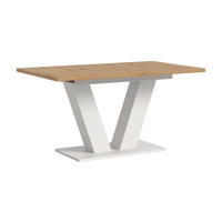 ESSTISCH MOTION (B/H/T: ca. 150/76/90 cm) in Weiß/Artisan Oak Nachbildung - Weiß, Holzwerkstoff (90/150/76cm)