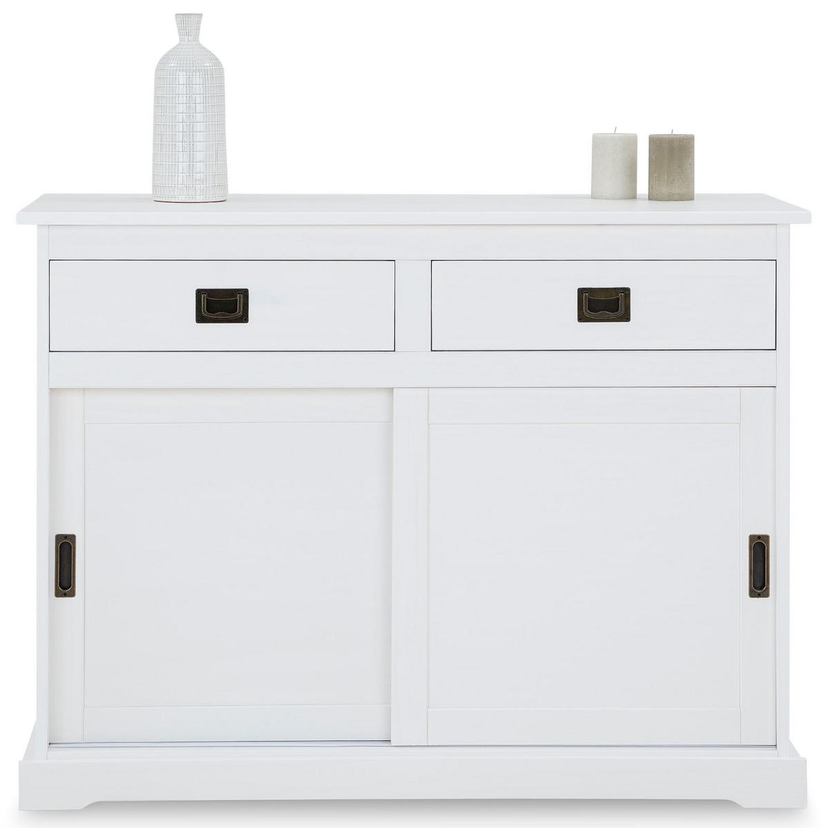 KOMMODE SAVONA - Weiß, Holz (110/84/46cm) - IDIMEX