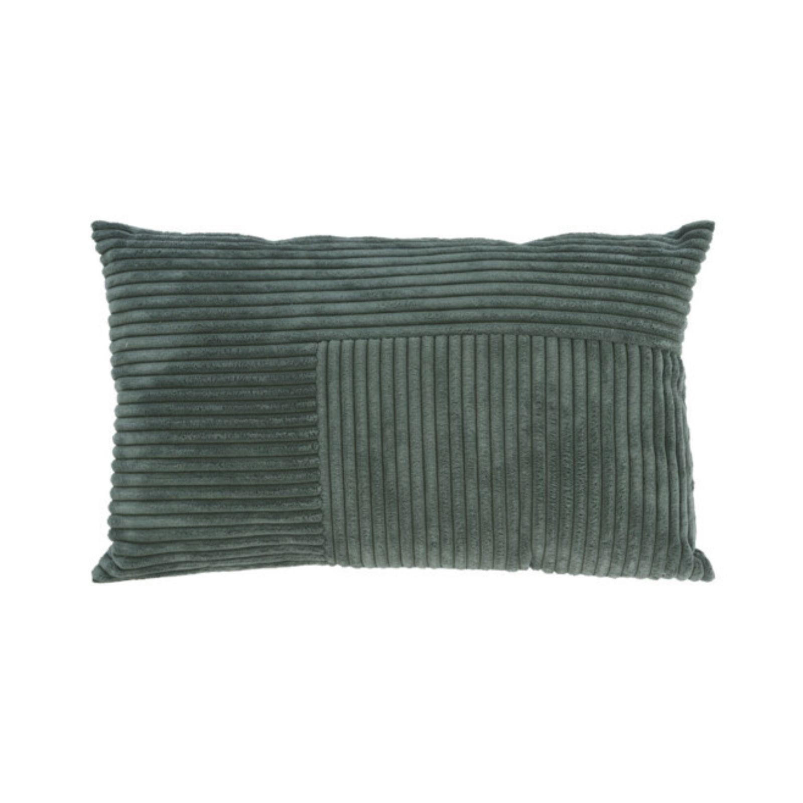 KISSEN mit Patchwork aus Kordsamt 50/30/4 cm - Blau, Textil (30/50cm) - Home Styling Collection