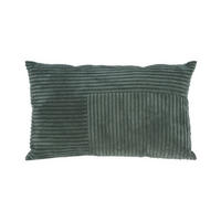 KISSEN mit Patchwork aus Kordsamt 50/30/4 cm - Blau, Textil (30/50cm) - Home Styling Collection