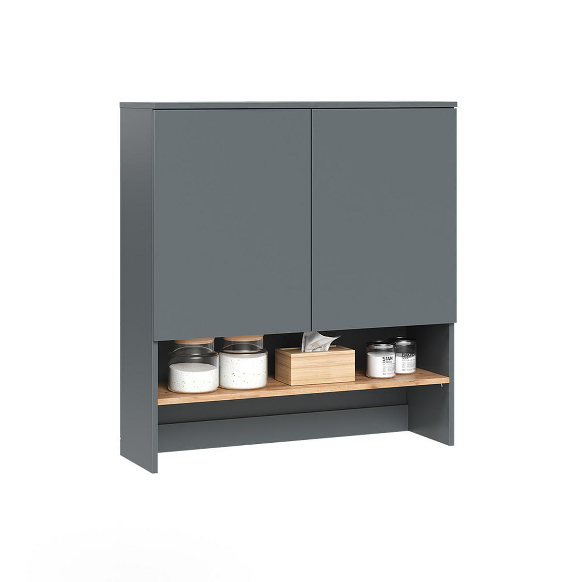 SKŘÍŇKA NA PRAČKU Viktor Antracit/zlatý dub - medově dubová/antracitová, kompozitní dřevo (93.6/100.4/29cm) - Vicco