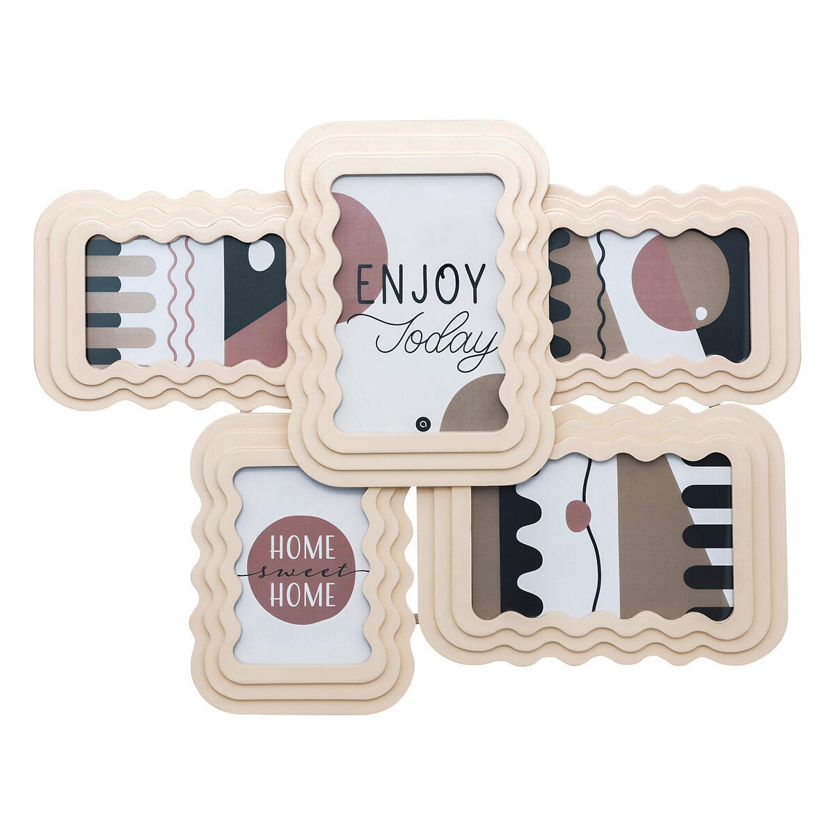MULTIRAHMEN Kelly 51/40 cm - Beige, Holzwerkstoff (51/40/51cm) - Atmosphera Createur d´interieur