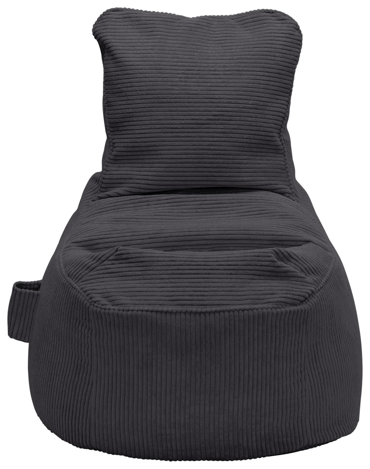 SITZSACK Cortona Cord Anthrazit - Anthrazit, Textil (85/100/85cm) - Mömax
