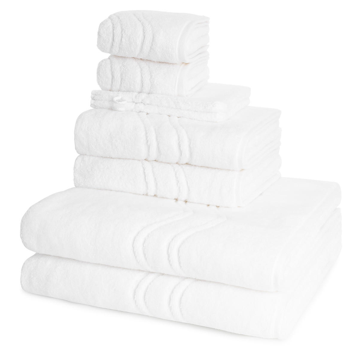 FROTTIERSET Cashmere feeling 8-teilig - Weiß, Textil (50/100cm) - Ross