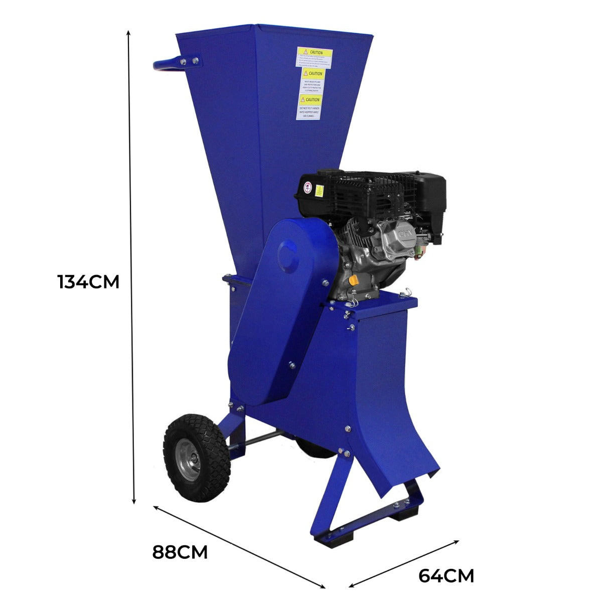 HOLZSPALTER 5T 370mm & 15 PS Holzhackmaschine - Blau, Metall (74/134/94cm) - T-Mech