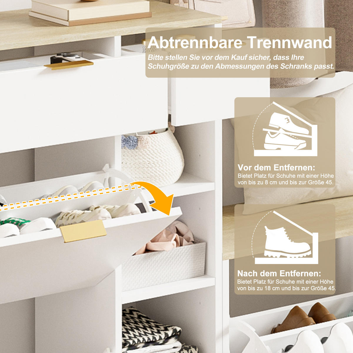 GARDEROBE 4tlg Schuhschrank Bank Spiegel 130x30x174cm Flur Set - Multicolor, Holzwerkstoff (30/174/130cm) - FLIEKS
