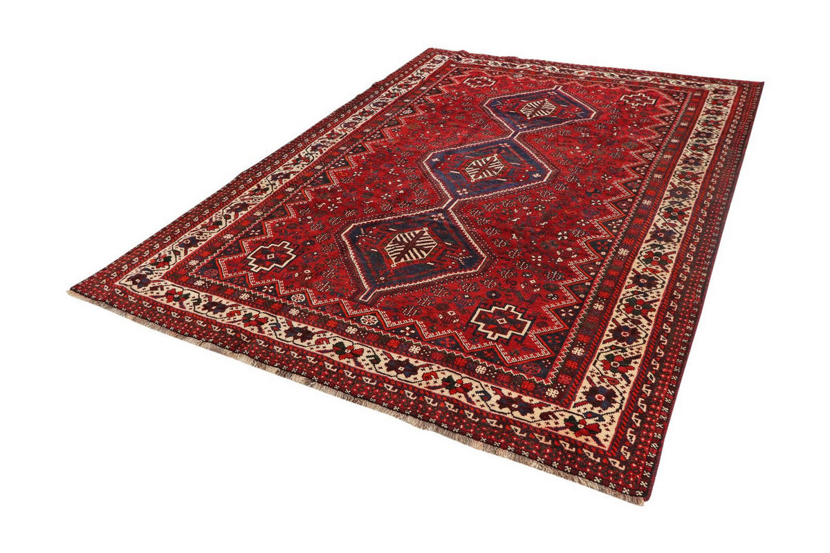 ORIENTTEPPICH handgeknüpft Gashgai Rot 302/213 cm Schurwolle - Rot, Textil (213/302cm) - Looma