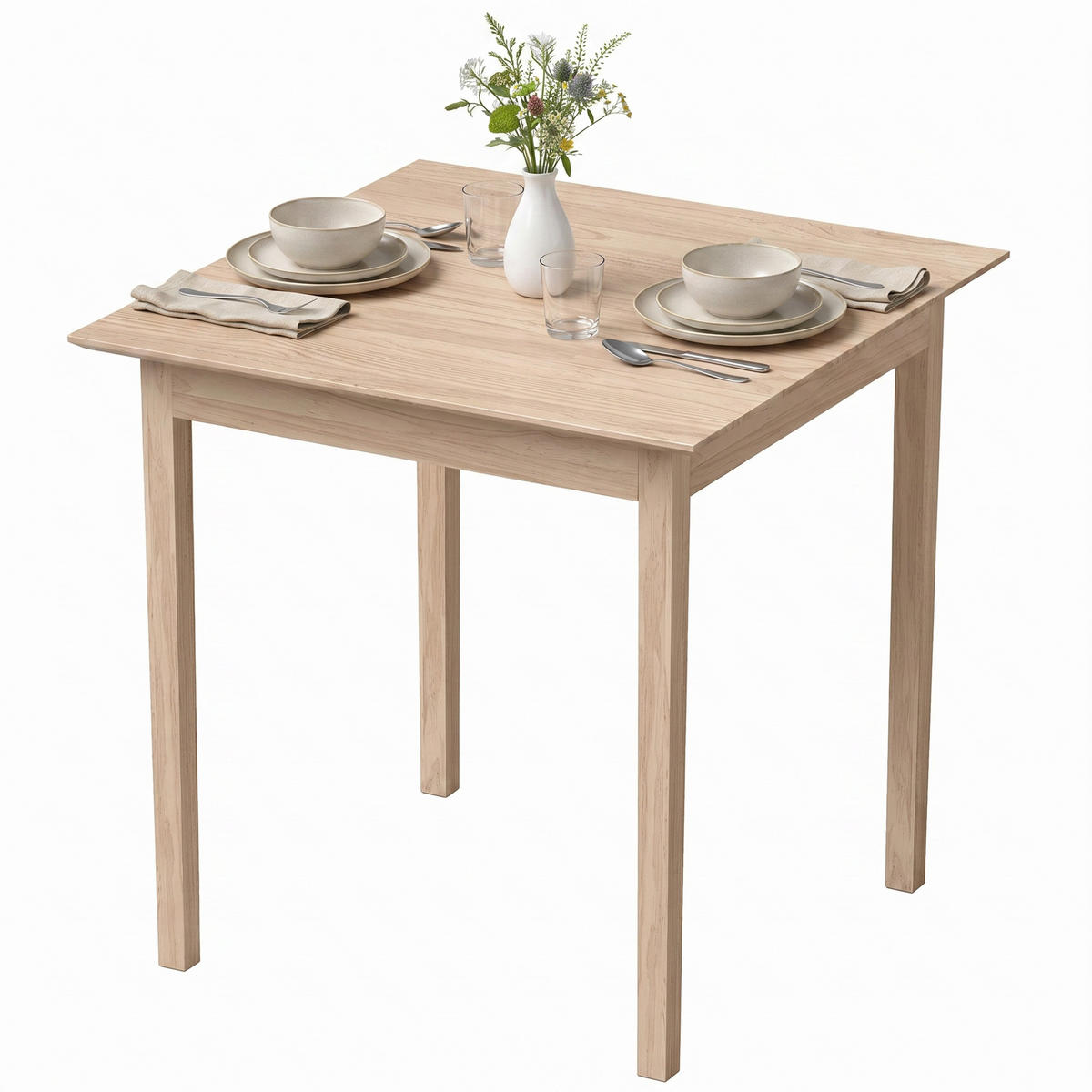 ESSTISCH Natur 75/75/76 cm - Naturfarben, Holz (75/75/76cm) - PANGIVO