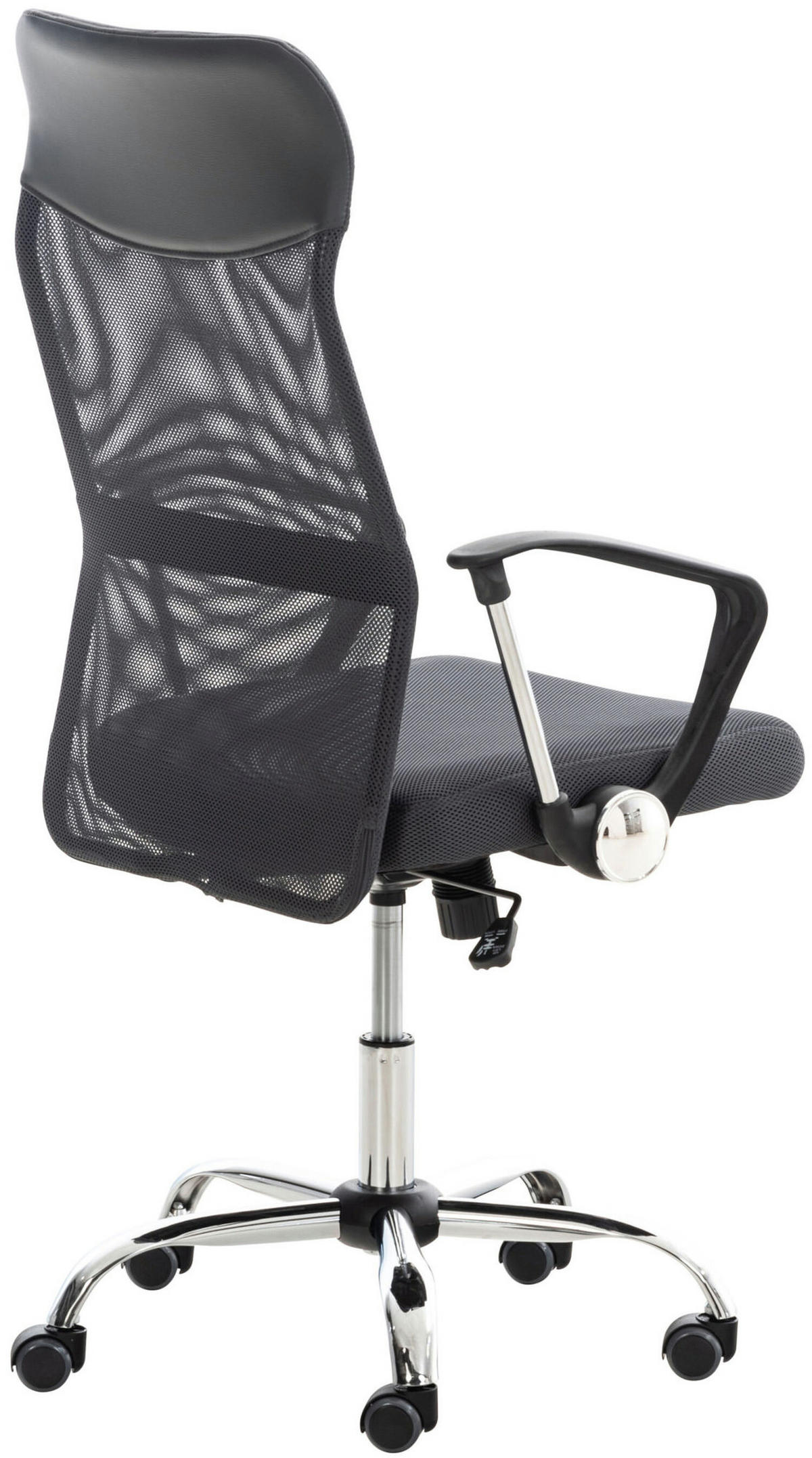 BÜROSTUHL Waterloo, Kunstleder Grau - Grau, Textil/Metall (60/118/53cm) - TPFLiving
