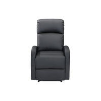 RELAXSESSEL - 1 Person - Kunstleder - Schwarz - - Schwarz, Leder (65/101/91cm) - Vente-Unique