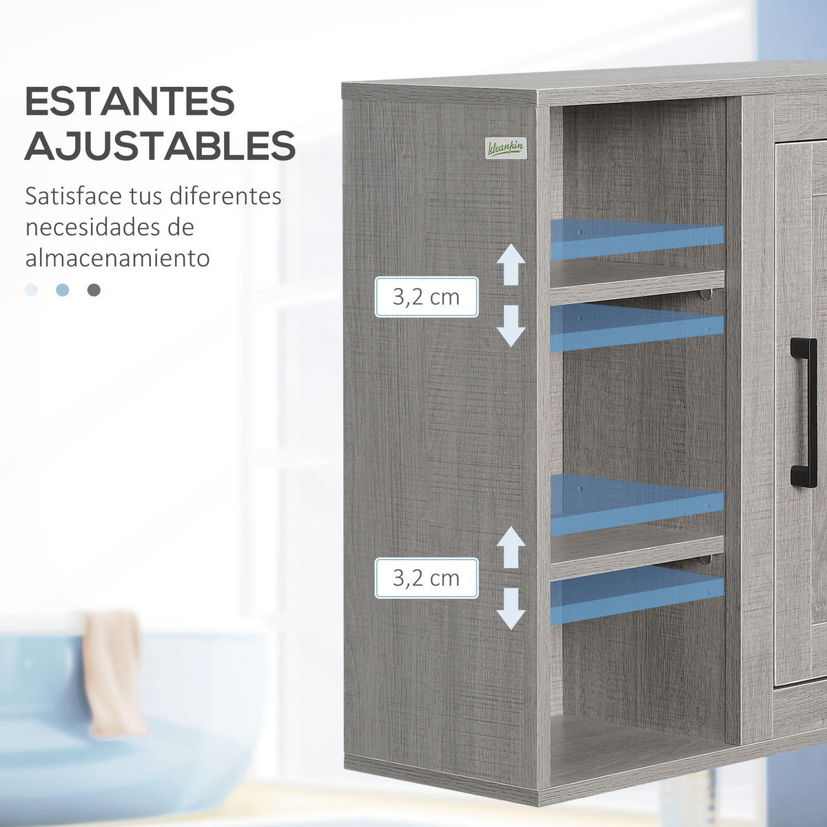 HÄNGESCHRANK Grau 1 Stück - Grau, Kunststoff (48/50/20cm) - GiPP