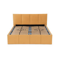 POLSTERBETT Dalas Gold 180 x 200 x 40 cm Stauraum Mit hochwertiger Matratze H2 (bis 100 kg) und Lattenrost - Goldfarben, Holz (180/200cm) - Halmon Schlafkomfort Betten 