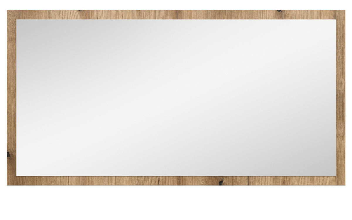 WANDSPIEGEL 106 x 55 cm, Garderobenspiegel mit Rahmen - Eiche Artisan, Glas/Holzwerkstoff (106/55/2cm) - Inn.Furn