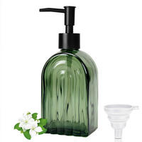 SEIFENSPENDER Glas Grün 400 ml - Grün, Glas (5.5/19/8cm)