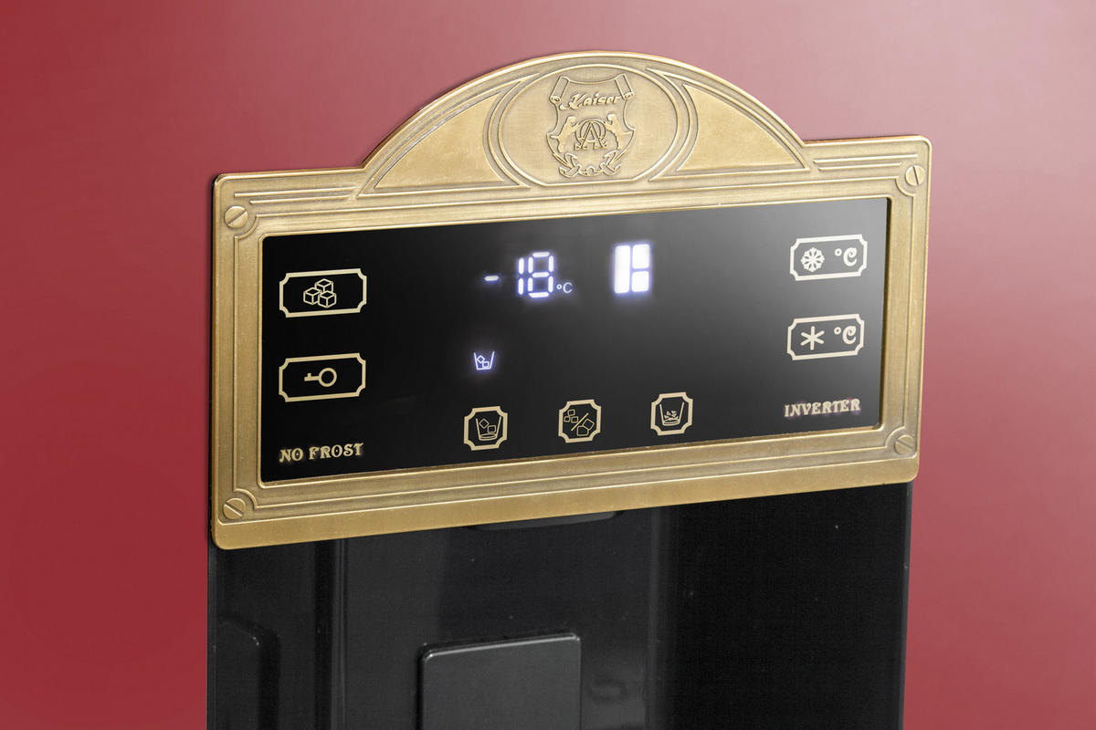 KÜHLSCHRANK KS 90300 RotAD, Bordeaux, 91 cm breit, 538 L, NoFrost, 183 cm - Bordeaux, Metall (91.1/183/69.3cm) - Kaiser Küchengeräte