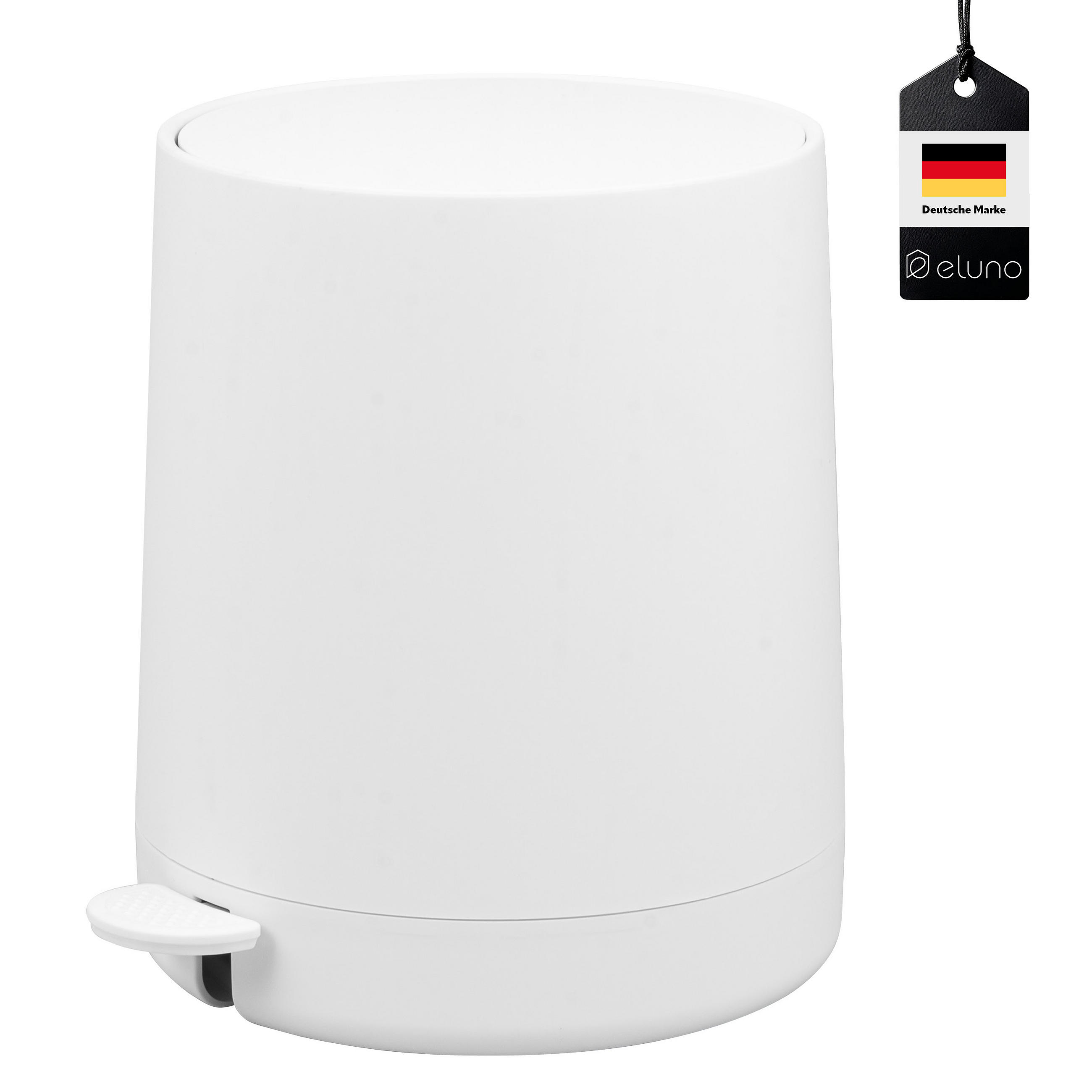 KOSMETIKEIMER TESERO, Kunststoff, weiß - Weiß, Kunststoff (22.5/25.5/25cm) - eluno