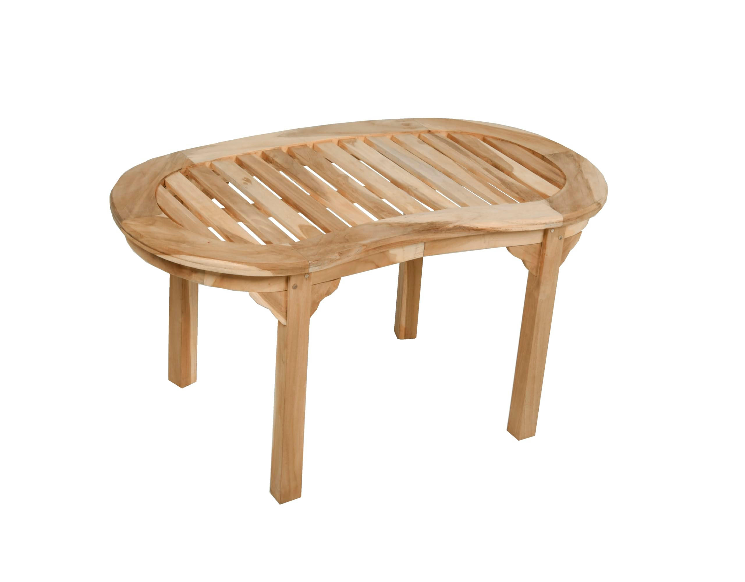 GARTENTISCH Marit Terrassentisch - Braun, Holz (90/50/46cm) - DELUKE