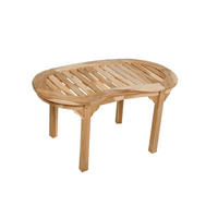 GARTENTISCH Marit Terrassentisch - Braun, Holz (90/50/46cm) - DELUKE