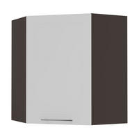 KÜCHENHÄNGESCHRANK Kvantum W10/60 Weiß Matt / Lava Matt 60 / 60 / 72cm - Dunkelgrau/Weiß, Holz/Holzwerkstoff (60/72/60cm) - Feldmann-Wohnen
