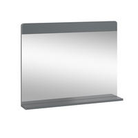 BADEZIMMERSPIEGEL Izan Grau 80.1 x 62 cm - Grau, Glas (80.1/62/12cm) - Vicco