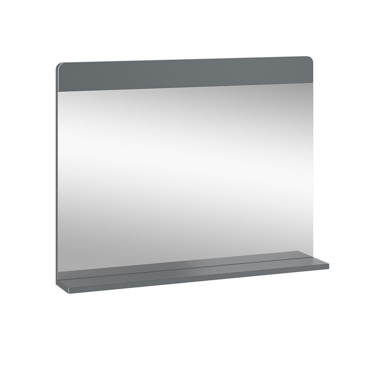 BADEZIMMERSPIEGEL Izan Grau 80.1 x 62 cm - Grau, Glas (80.1/62/12cm) - Vicco