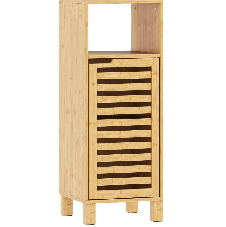 Beauniv Badezimmerschrank Natur 30x80x30 cm